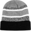image:imageWinter Knit Beanie Hat with Pom Pom  Warm Cuffed Slouch Ski Cap for Men amp Women2black and Gray