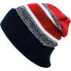 image:imageWinter Knit Beanie Hat with Pom Pom  Warm Cuffed Slouch Ski Cap for Men amp Women2black and Red