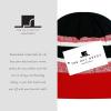 image:imageWinter Knit Beanie Hat with Pom Pom  Warm Cuffed Slouch Ski Cap for Men amp Women2black and Red
