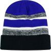 image:imageWinter Knit Beanie Hat with Pom Pom  Warm Cuffed Slouch Ski Cap for Men amp Women2black and Royal