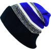 image:imageWinter Knit Beanie Hat with Pom Pom  Warm Cuffed Slouch Ski Cap for Men amp Women2black and Royal