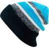 image:imageWinter Knit Beanie Hat with Pom Pom  Warm Cuffed Slouch Ski Cap for Men amp Women2black and Turquoise