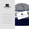 image:imageWinter Knit Beanie Hat with Pom Pom  Warm Cuffed Slouch Ski Cap for Men amp Women2navy and Gray