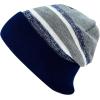image:imageWinter Knit Beanie Hat with Pom Pom  Warm Cuffed Slouch Ski Cap for Men amp Women2navy and Gray