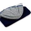 image:imageWinter Knit Beanie Hat with Pom Pom  Warm Cuffed Slouch Ski Cap for Men amp Women2navy and Gray
