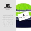 image:imageWinter Knit Beanie Hat with Pom Pom  Warm Cuffed Slouch Ski Cap for Men amp Women2navy and Lime