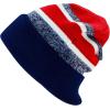 image:imageWinter Knit Beanie Hat with Pom Pom  Warm Cuffed Slouch Ski Cap for Men amp Women2navy and Red