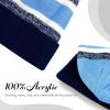 image:imageWinter Knit Beanie Hat with Pom Pom  Warm Cuffed Slouch Ski Cap for Men amp Women2navy and Sky Blue