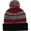 image:imageWinter Knit Beanie Hat with Pom Pom  Warm Cuffed Slouch Ski Cap for Men amp Women3blackBurgundy