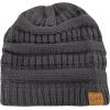 image:imageWinter Knit Ribbed Beanie Hat  Warm Soft Stretch Cable Knit Ribbed Cap for Men amp Women1 Th11  Charcoal