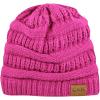 image:imageWinter Knit Ribbed Beanie Hat  Warm Soft Stretch Cable Knit Ribbed Cap for Men amp Women1 Th11  Hot Pink