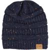 image:imageWinter Knit Ribbed Beanie Hat  Warm Soft Stretch Cable Knit Ribbed Cap for Men amp Women3 Th13  Navy