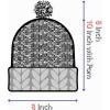 image:imageWinter Women Men Knitted Beanie Hat Warm and Thick Fleece Lined Winter Skull HatBrown