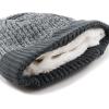 image:imageWinter Women Men Knitted Beanie Hat Warm and Thick Fleece Lined Winter Skull HatCharcoal
