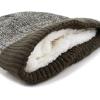 image:imageWinter Women Men Knitted Beanie Hat Warm and Thick Fleece Lined Winter Skull HatOlive