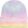 image:imageWomen Beanie for Tie Dye amp Leopard amp Ponytail Cuffed Knit Viscose Acrylic Unisex Slouch Style Winter Hat1 Tie Dye 1  Color 2
