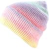 image:imageWomen Beanie for Tie Dye amp Leopard amp Ponytail Cuffed Knit Viscose Acrylic Unisex Slouch Style Winter Hat1 Tie Dye 1  Color 2