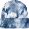 image:imageWomen Beanie for Tie Dye amp Leopard amp Ponytail Cuffed Knit Viscose Acrylic Unisex Slouch Style Winter Hat2 Tie Dye 2  Color 3