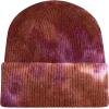 image:imageWomen Beanie for Tie Dye amp Leopard amp Ponytail Cuffed Knit Viscose Acrylic Unisex Slouch Style Winter Hat3 Tie Dye 3  Color 01