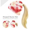 image:imageWomen Beanie for Tie Dye amp Leopard amp Ponytail Cuffed Knit Viscose Acrylic Unisex Slouch Style Winter Hat4 Ponytail  Color 3