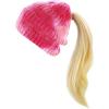 image:imageWomen Beanie for Tie Dye amp Leopard amp Ponytail Cuffed Knit Viscose Acrylic Unisex Slouch Style Winter Hat4 Ponytail  Color 4