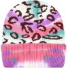 image:imageWomen Beanie for Tie Dye amp Leopard amp Ponytail Cuffed Knit Viscose Acrylic Unisex Slouch Style Winter Hat5 Leopard  Color 3