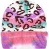image:imageWomen Beanie for Tie Dye amp Leopard amp Ponytail Cuffed Knit Viscose Acrylic Unisex Slouch Style Winter Hat5 Leopard  Color 3