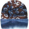 image:imageWomen Beanie for Tie Dye amp Leopard amp Ponytail Cuffed Knit Viscose Acrylic Unisex Slouch Style Winter Hat5 Leopard  Color 4