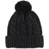 image:imageWomen and Men Beanie Daily Winter Oversized Thick Stretchy Knitted Pom Pom Beanie Fleece Lined Beanie Hat1 Curly Black