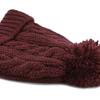 image:imageWomen and Men Beanie Daily Winter Oversized Thick Stretchy Knitted Pom Pom Beanie Fleece Lined Beanie Hat1 Curly Burgundy