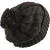 image:imageWomen and Men Beanie Daily Winter Oversized Thick Stretchy Knitted Pom Pom Beanie Fleece Lined Beanie Hat1 Curly Dark Brown