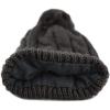 image:imageWomen and Men Beanie Daily Winter Oversized Thick Stretchy Knitted Pom Pom Beanie Fleece Lined Beanie Hat1 Curly Dark Grey