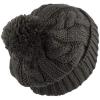 image:imageWomen and Men Beanie Daily Winter Oversized Thick Stretchy Knitted Pom Pom Beanie Fleece Lined Beanie Hat1 Curly Dark Grey