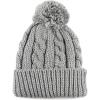 image:imageWomen and Men Beanie Daily Winter Oversized Thick Stretchy Knitted Pom Pom Beanie Fleece Lined Beanie Hat1 Curly Grey