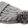 image:imageWomen and Men Beanie Daily Winter Oversized Thick Stretchy Knitted Pom Pom Beanie Fleece Lined Beanie Hat1 Curly Grey