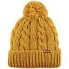 image:imageWomen and Men Beanie Daily Winter Oversized Thick Stretchy Knitted Pom Pom Beanie Fleece Lined Beanie Hat1 Curly Mustard W Label