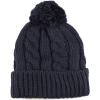 image:imageWomen and Men Beanie Daily Winter Oversized Thick Stretchy Knitted Pom Pom Beanie Fleece Lined Beanie Hat1 Curly Navy