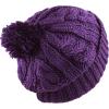 image:imageWomen and Men Beanie Daily Winter Oversized Thick Stretchy Knitted Pom Pom Beanie Fleece Lined Beanie Hat1 Curly Purple