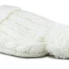 image:imageWomen and Men Beanie Daily Winter Oversized Thick Stretchy Knitted Pom Pom Beanie Fleece Lined Beanie Hat1 Curly White