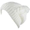 image:imageWomen and Men Beanie Daily Winter Oversized Thick Stretchy Knitted Pom Pom Beanie Fleece Lined Beanie Hat1 Curly White