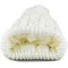 image:imageWomen and Men Beanie Daily Winter Oversized Thick Stretchy Knitted Pom Pom Beanie Fleece Lined Beanie Hat1 Curly White