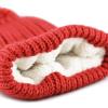 image:imageWomen and Men Beanie Daily Winter Oversized Thick Stretchy Knitted Pom Pom Beanie Fleece Lined Beanie Hat2 Straight Coral