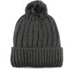 image:imageWomen and Men Beanie Daily Winter Oversized Thick Stretchy Knitted Pom Pom Beanie Fleece Lined Beanie Hat2 Straight Dark Grey