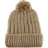image:imageWomen and Men Beanie Daily Winter Oversized Thick Stretchy Knitted Pom Pom Beanie Fleece Lined Beanie Hat2 Straight Khaki
