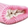 image:imageWomen and Men Beanie Daily Winter Oversized Thick Stretchy Knitted Pom Pom Beanie Fleece Lined Beanie Hat2 Straight Light Pink