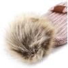 image:imageWomen and Men Beanie Daily Winter Oversized Thick Stretchy Knitted Pom Pom Beanie Fleece Lined Beanie Hat3 Metallic Pink