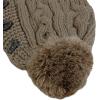 image:imageWomen and Men Beanie Daily Winter Oversized Thick Stretchy Knitted Pom Pom Beanie Fleece Lined Beanie Hat4 1102  Taupe