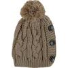 image:imageWomen and Men Beanie Daily Winter Oversized Thick Stretchy Knitted Pom Pom Beanie Fleece Lined Beanie Hat4 1102  Taupe