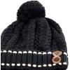 image:imageWomen and Men Beanie Daily Winter Oversized Thick Stretchy Knitted Pom Pom Beanie Fleece Lined Beanie Hat4 1104  Black