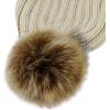 image:imageWomen and Men Beanie Daily Winter Oversized Thick Stretchy Knitted Pom Pom Beanie Fleece Lined Beanie Hat4 1105  Ivory
